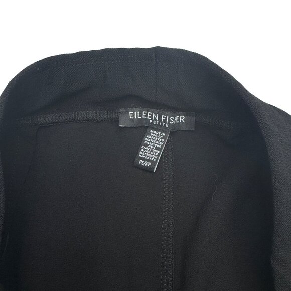 Eileen Fisher Petite Black Stretch Slim Leg Ankle Pull On Pants USA, Size PS - Picture 6 of 10